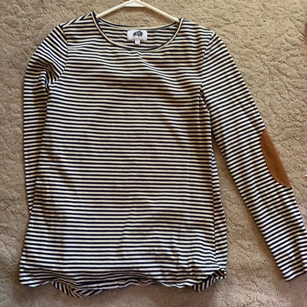 High low striped shirt Brickyard Buffalo